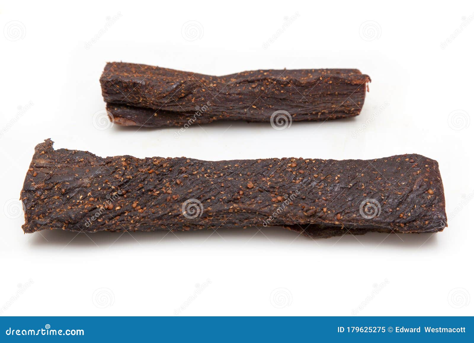 Biltong SouthAfrican Dried Meat Snack RoyaltyFree Stock Photo