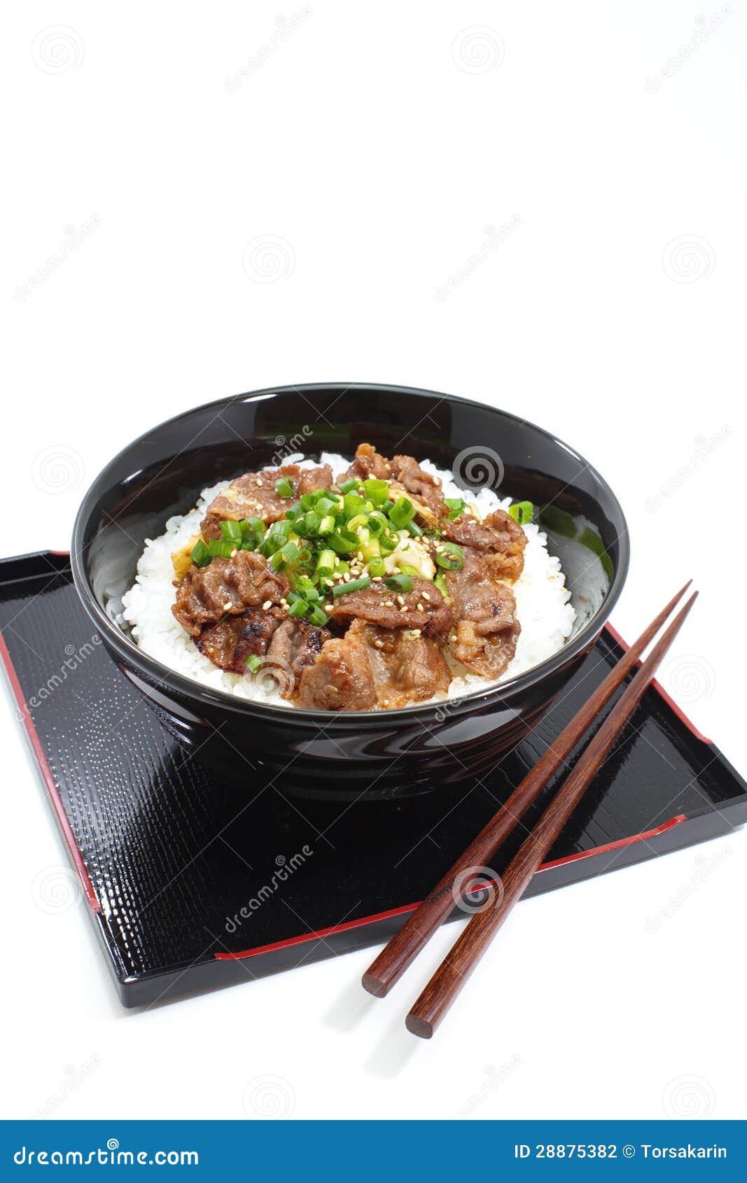 Beef bowl , japanese food stock photo. Image of japanese 28875382
