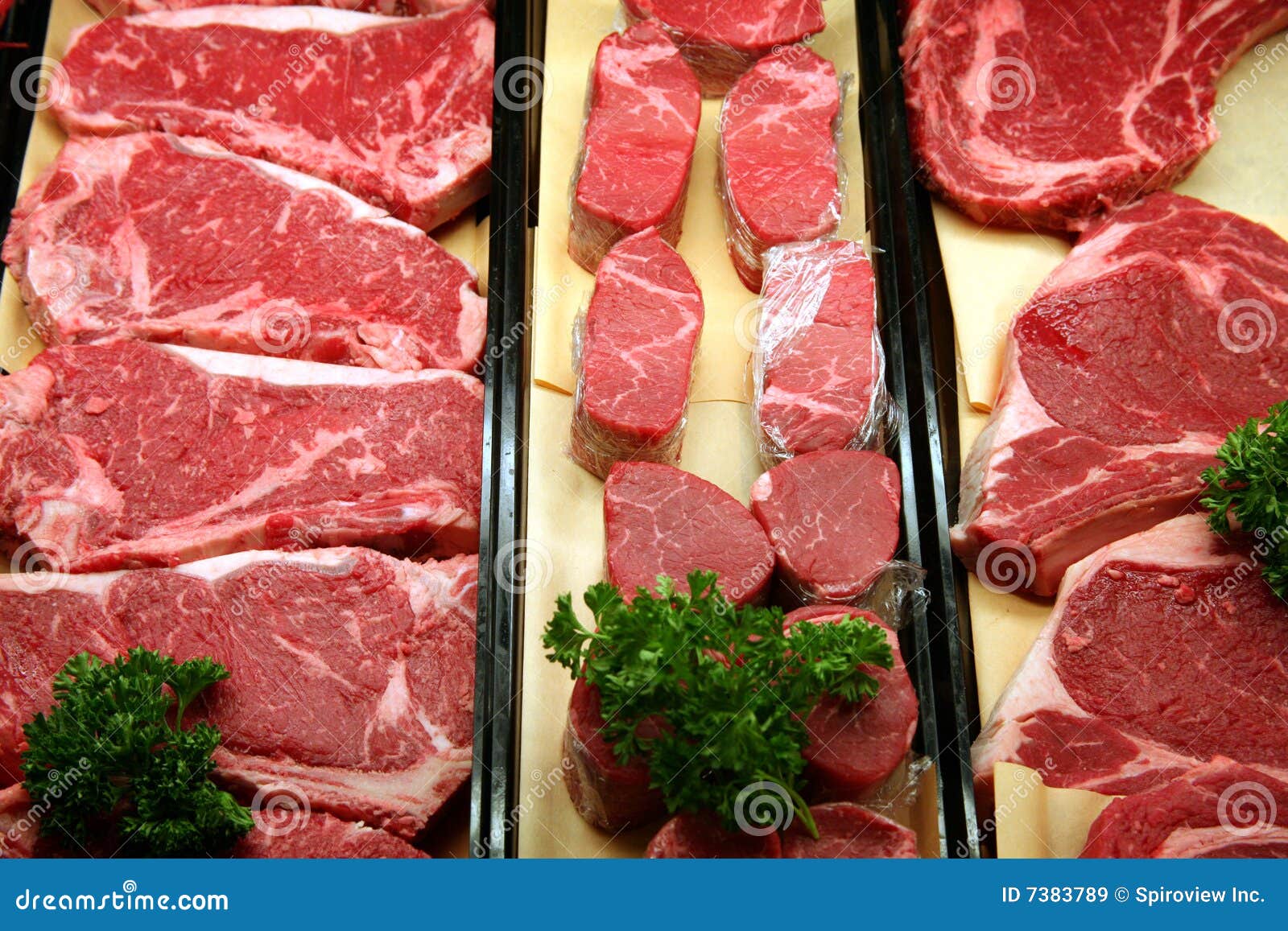 Beef in a butcher shop stock image. Image of veal, shop 7383789