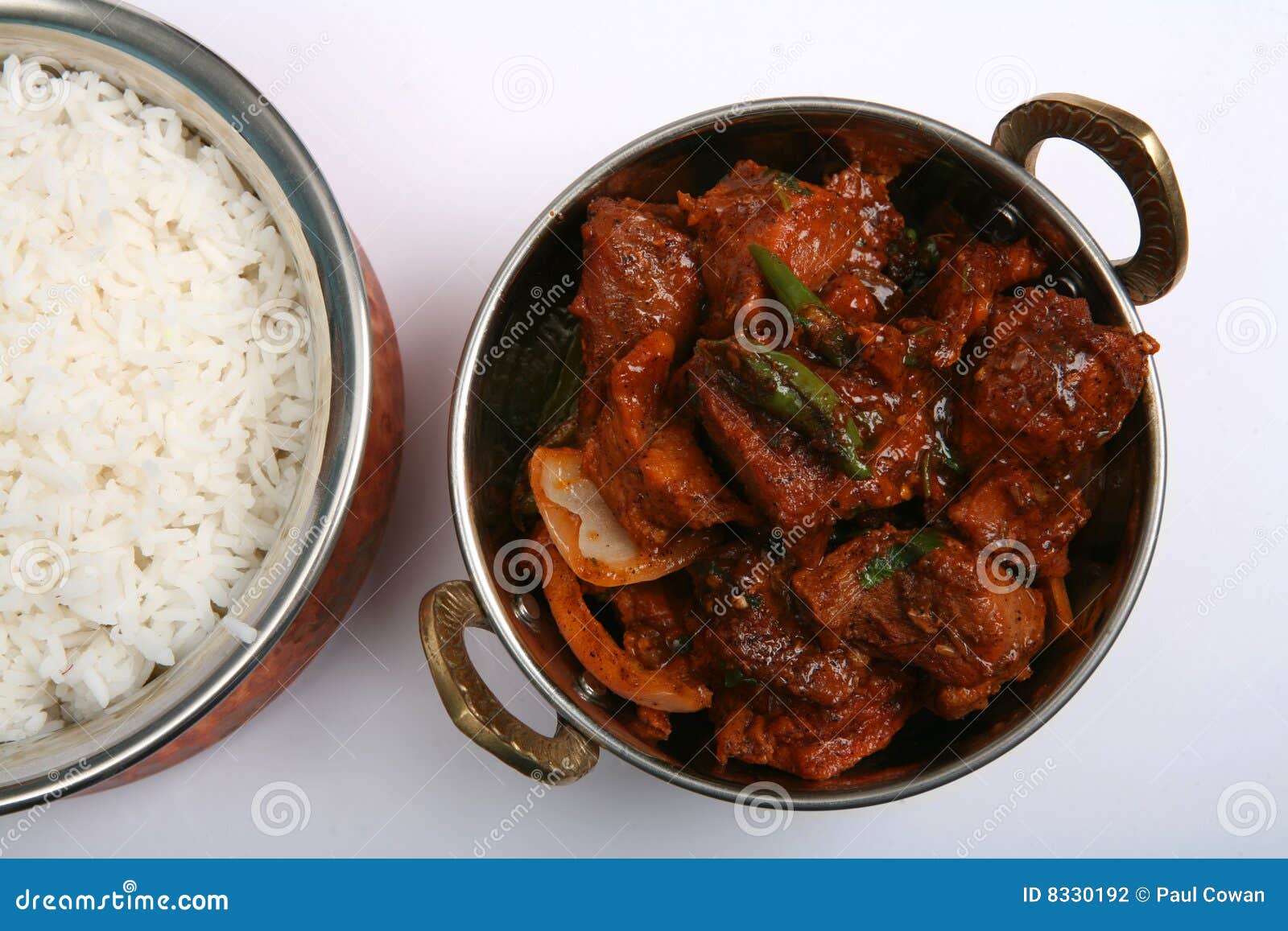 Beef chilli curry and rice stock photo. Image of indian 8330192
