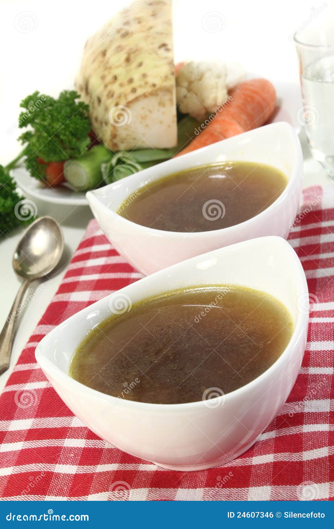Beef Consomme stock photo. Image of meal, parsley, french 24607346