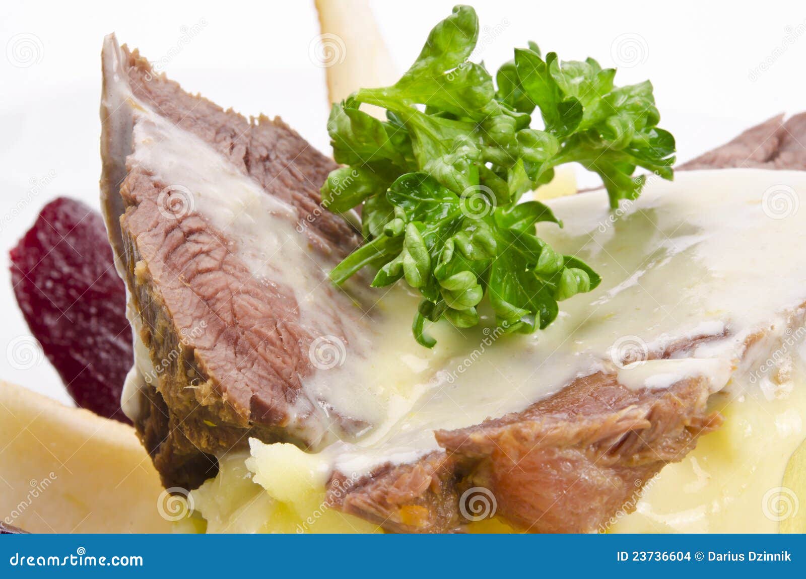 Beef with Horseradish Sauce Stock Photo Image of cuisine, diet 23736604