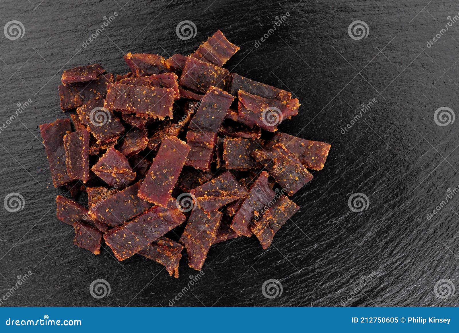 Beef jerky Meat stock image. Image of rustic, protein 212750605