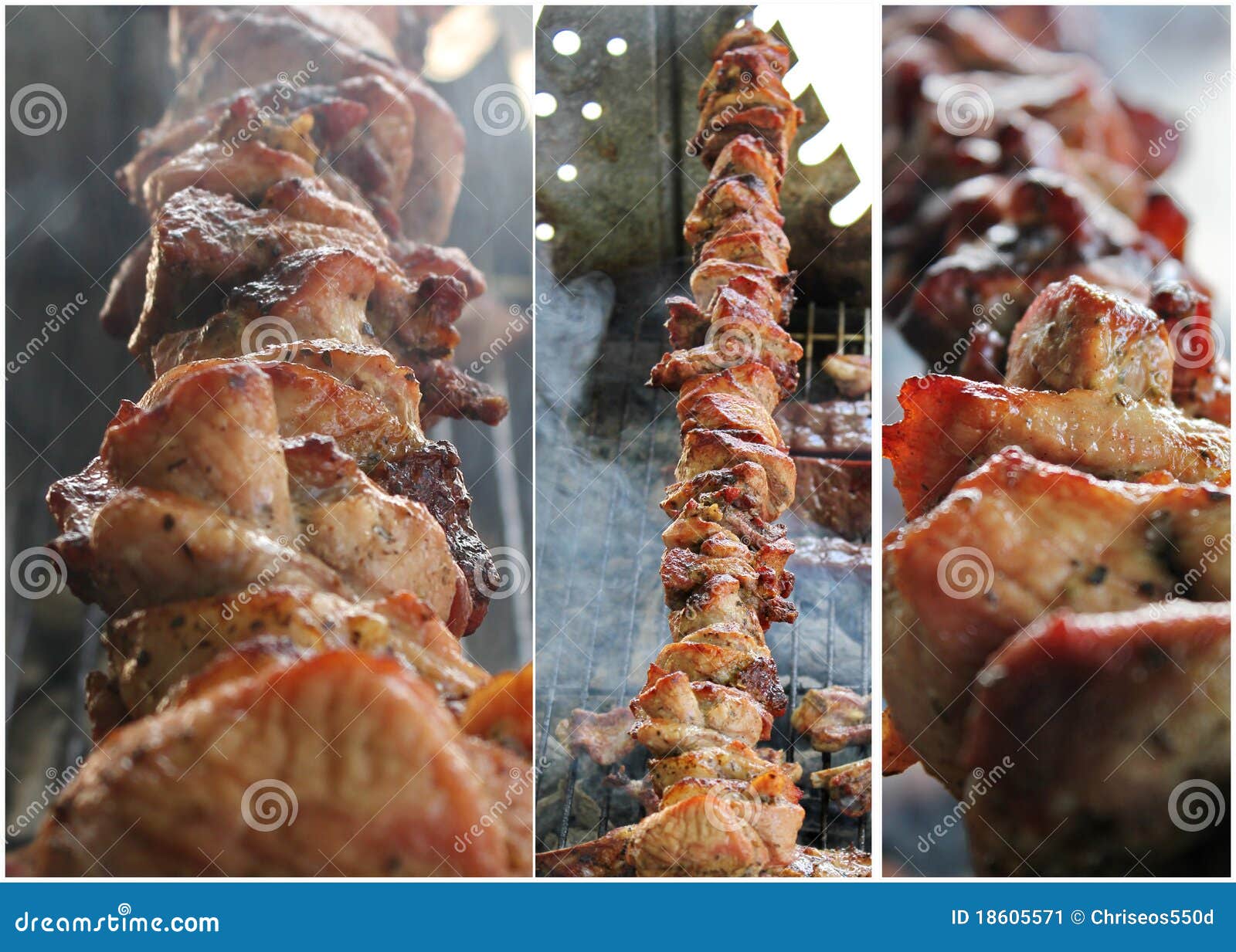 Beef kabobs cooking stock image. Image of cooking, mealtime 18605571