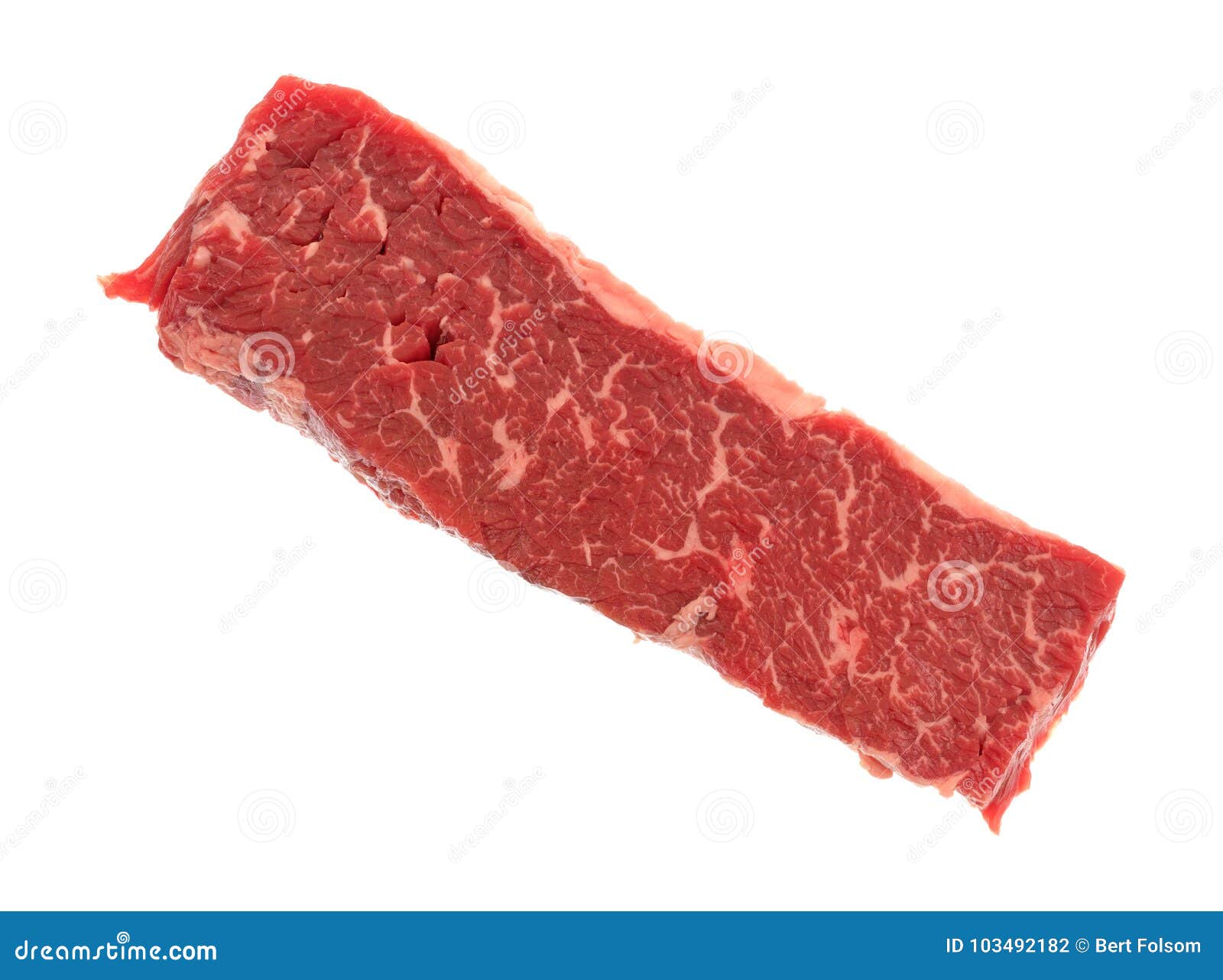 beef loin sirloin grilling tip on a white background