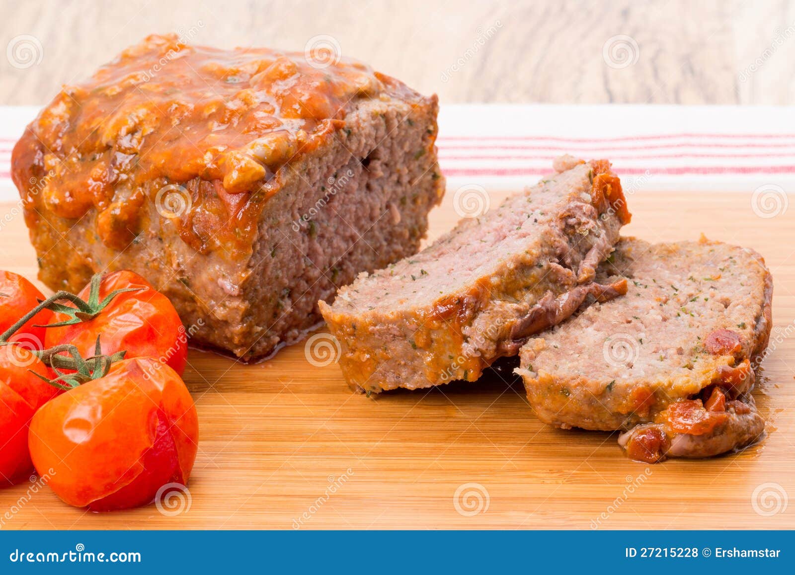Beef meatloaf stock photo. Image of loaf, selective, tomato 27215228