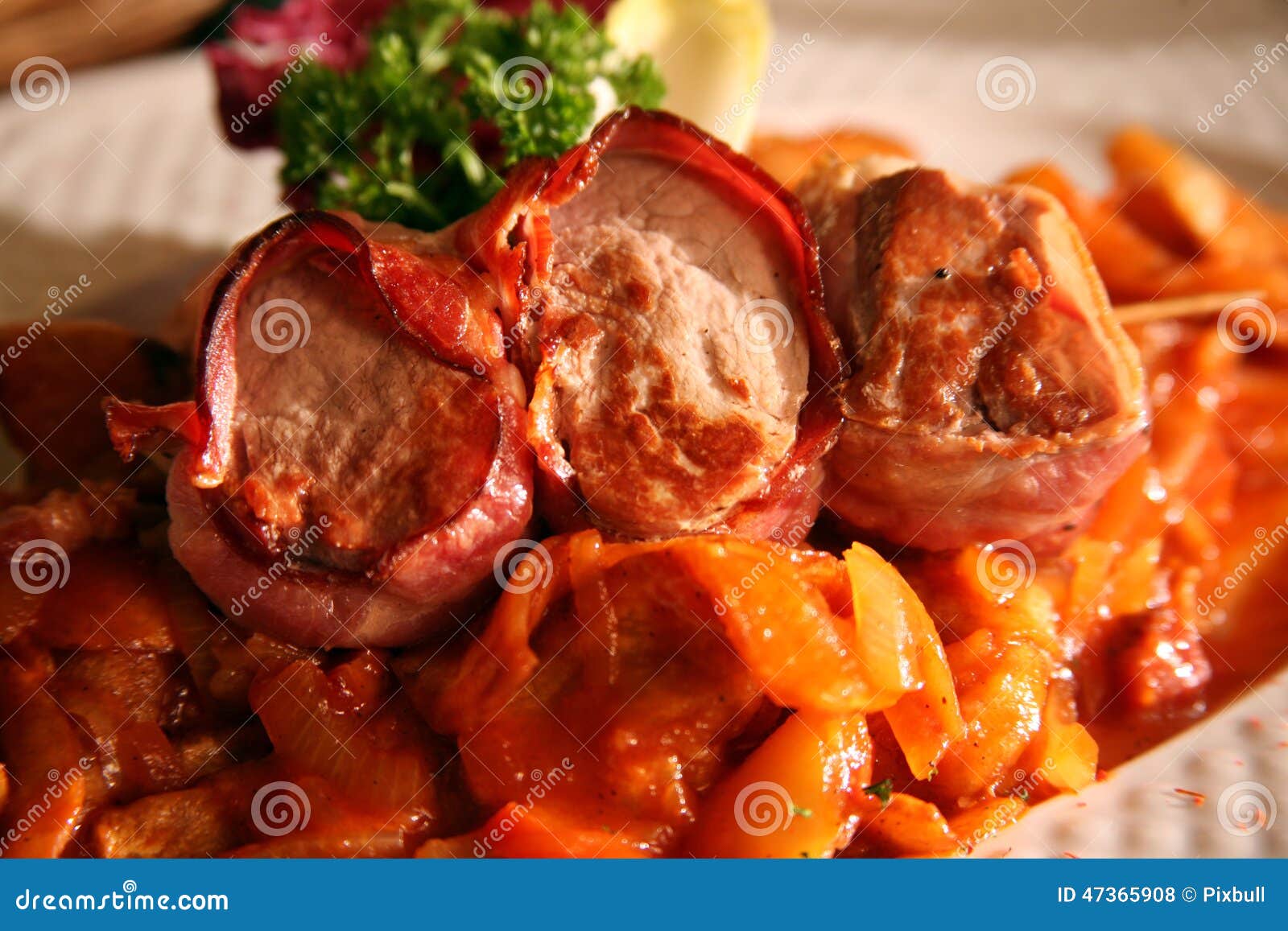 Beef Medallions in Hungarian Stock Photo Image of fillet, lunch 47365908