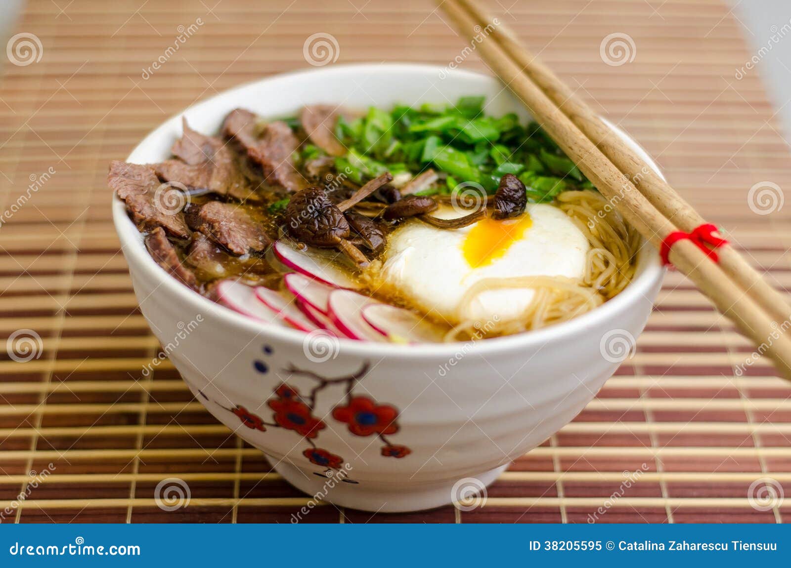 Beef and miso ramen stock image. Image of chinese, meat 38205595