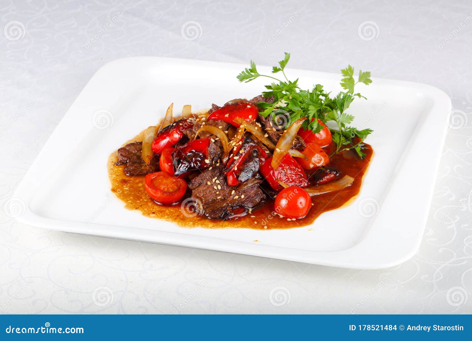 Beef in oyster sauce stock photo. Image of fresh, stirfried 178521484