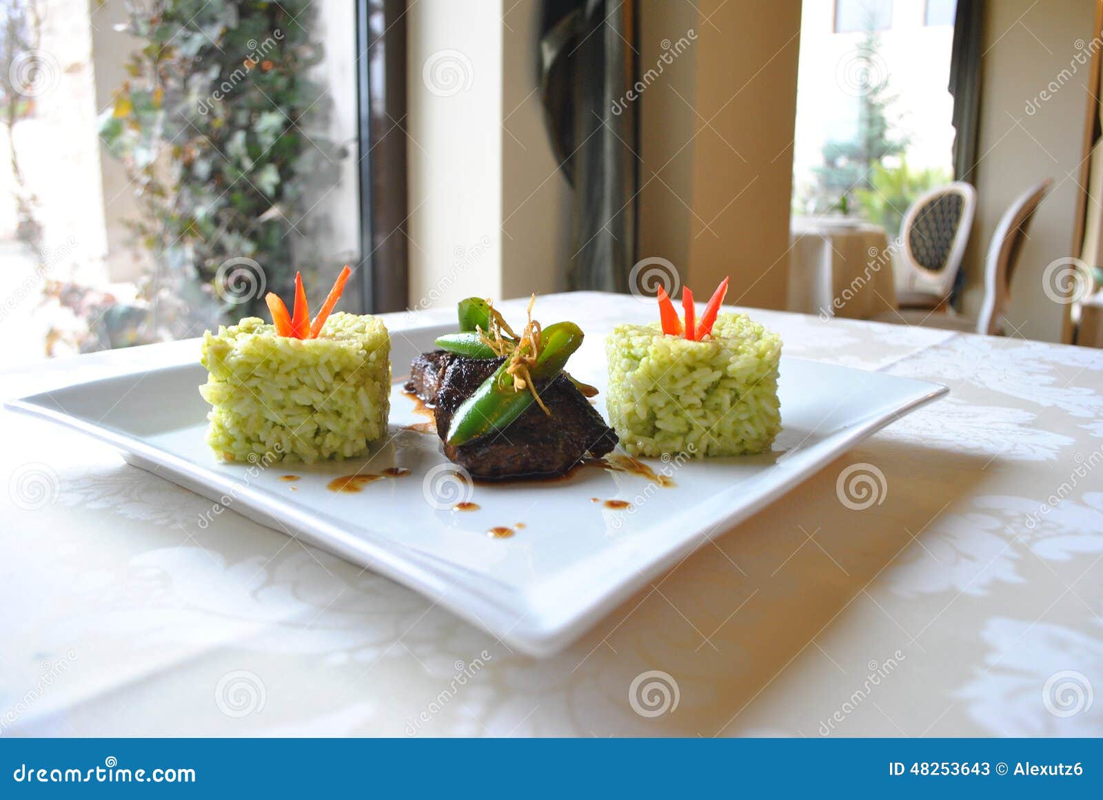 Beef with Rice stock image. Image of oven, roast, macro 48253643