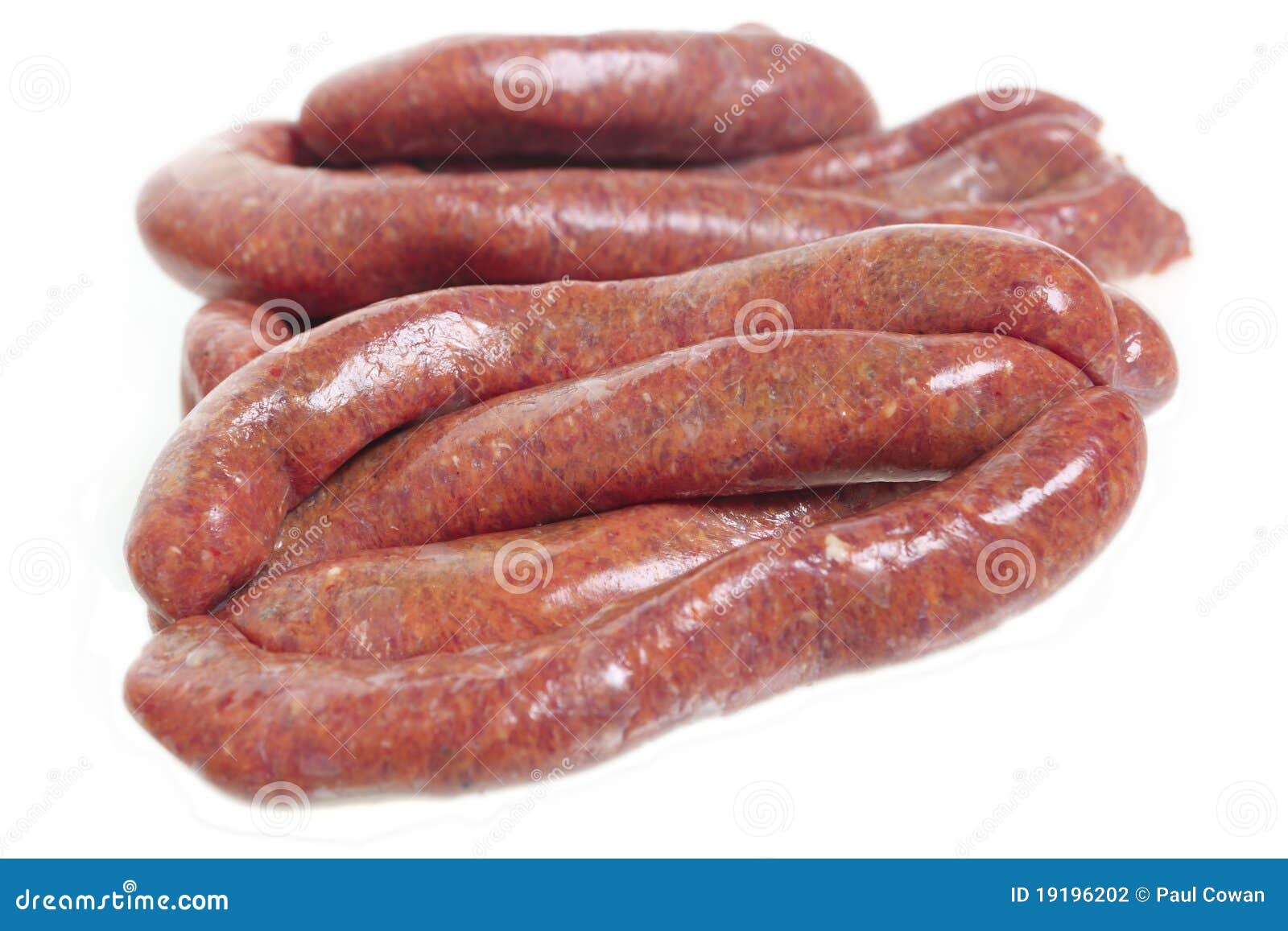 Beef sausages stock photo. Image of uncooked, beef, sausage 19196202