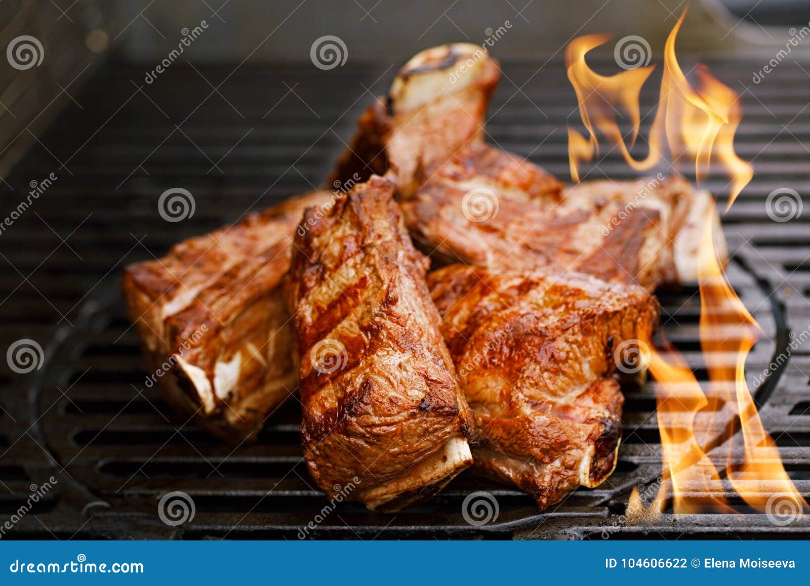 beef short ribs on bbq grill