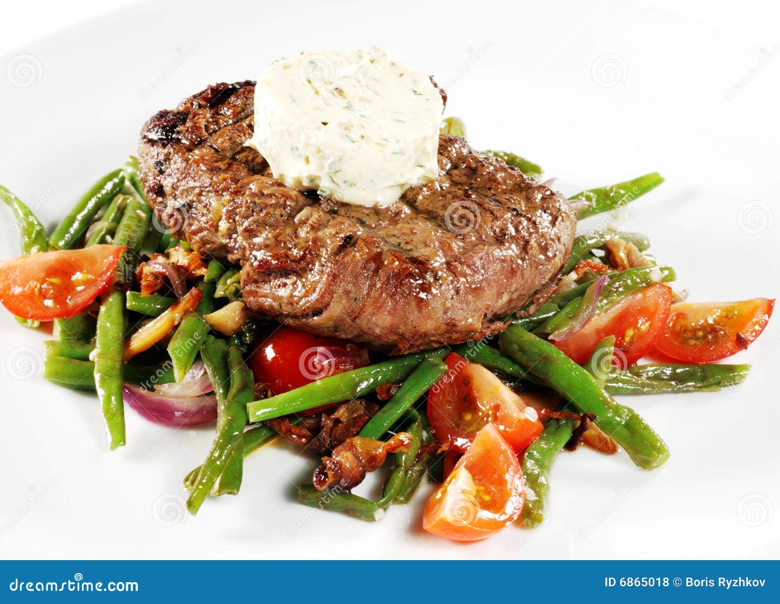 Beef Steak stock photo. Image of garlic, chop, cuisine 6865018