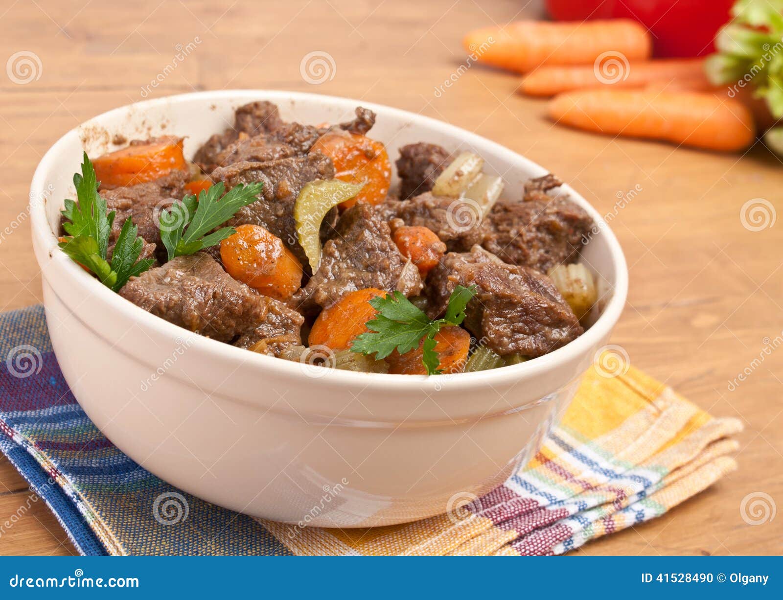 Beef Stew with Celery and Carrot Stock Photo Image of delicious