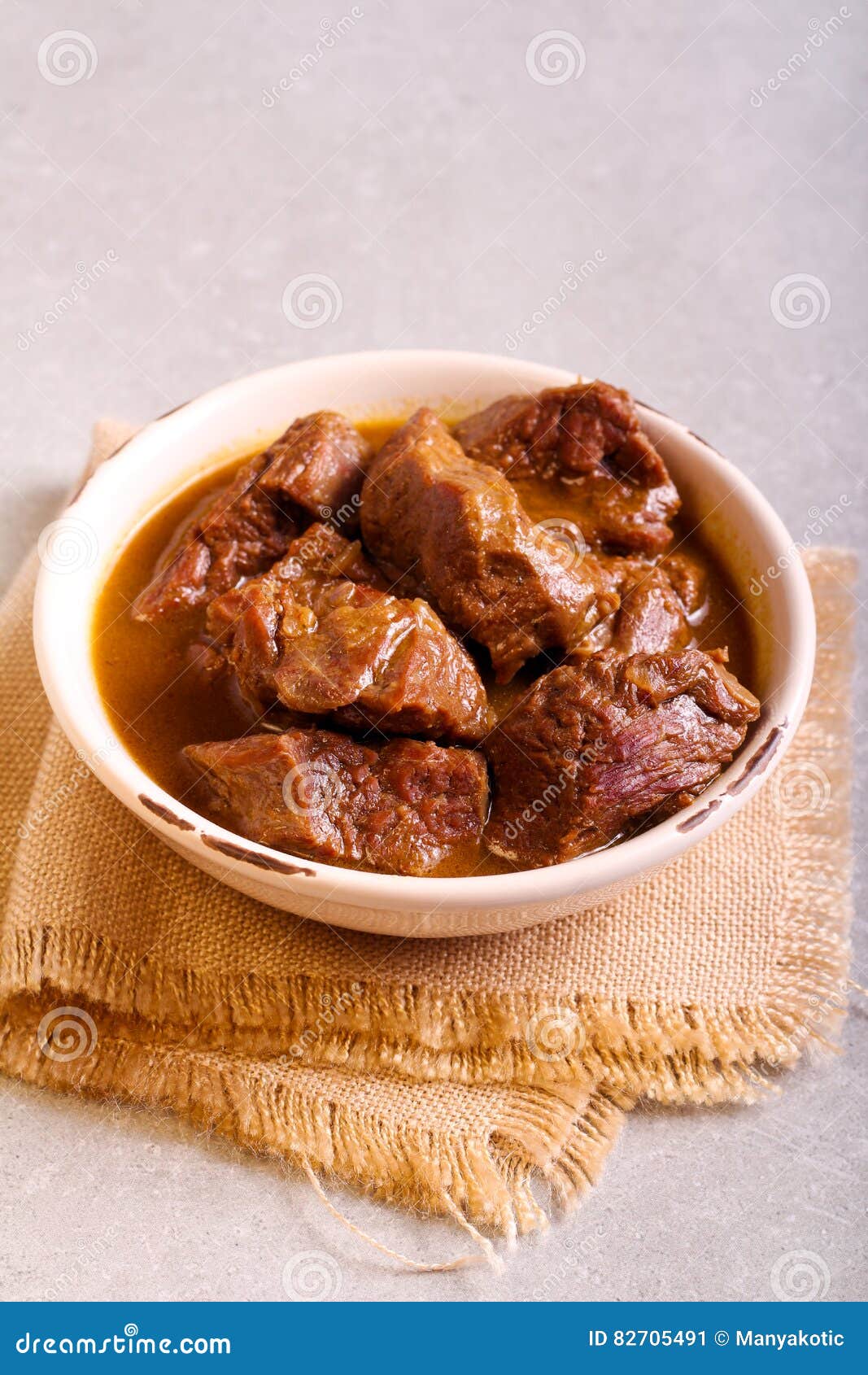 Beef stew with gravy stock image. Image of spicy, gravy 82705491