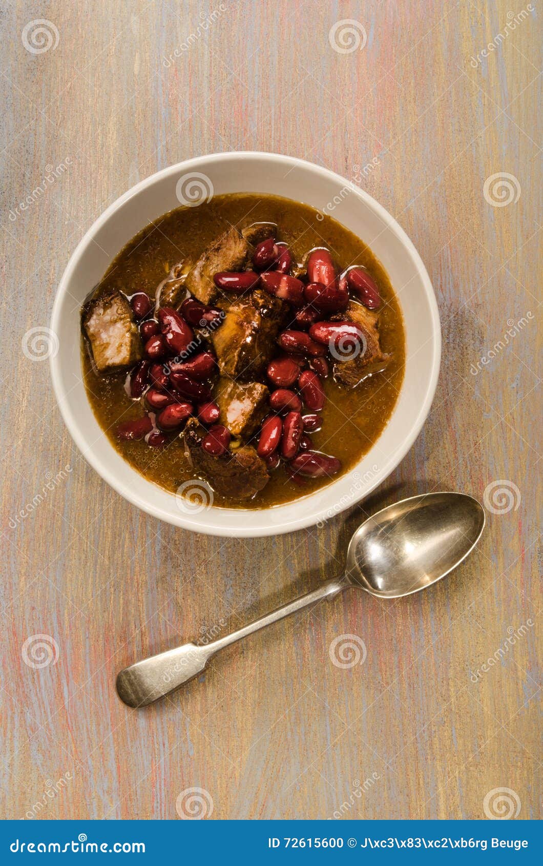 Beef stew with kidney bean stock photo. Image of healthy 72615600