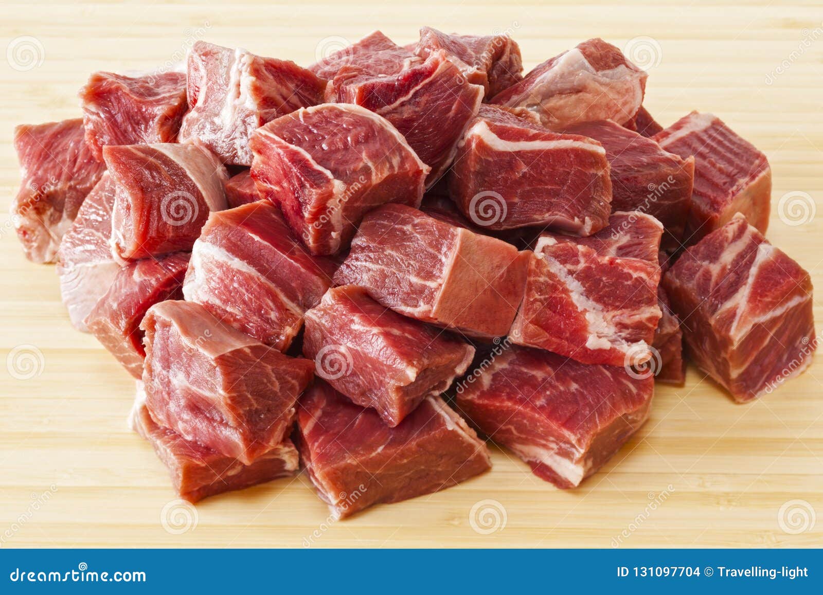 beef stew meat raw