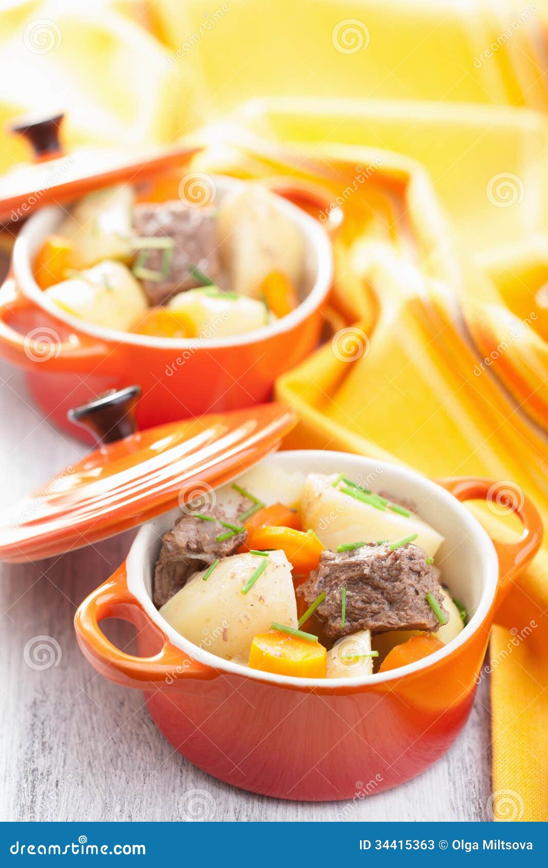 Beef Stew with Potato and Carrot Stock Image Image of beef, herb