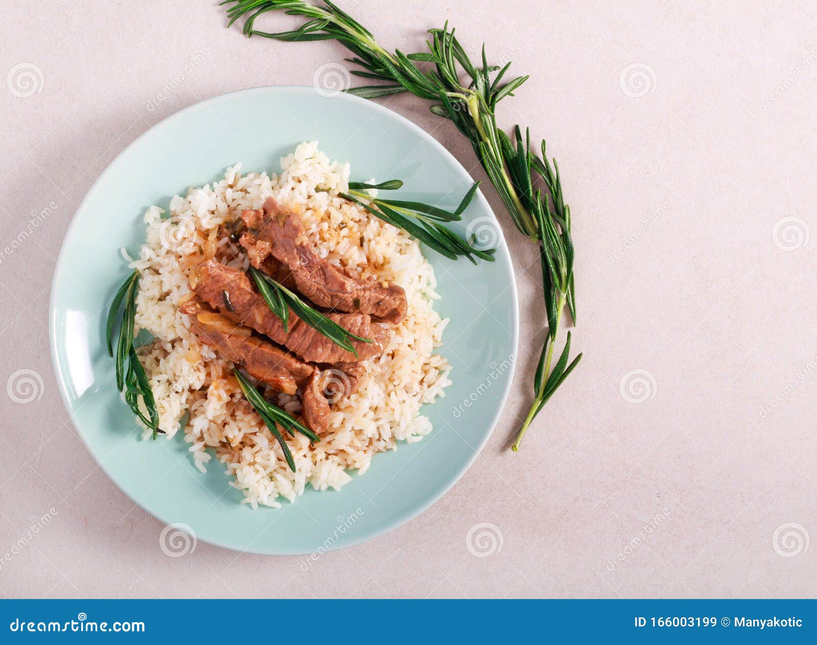 Beef stew with rice served stock image. Image of snack 166003199