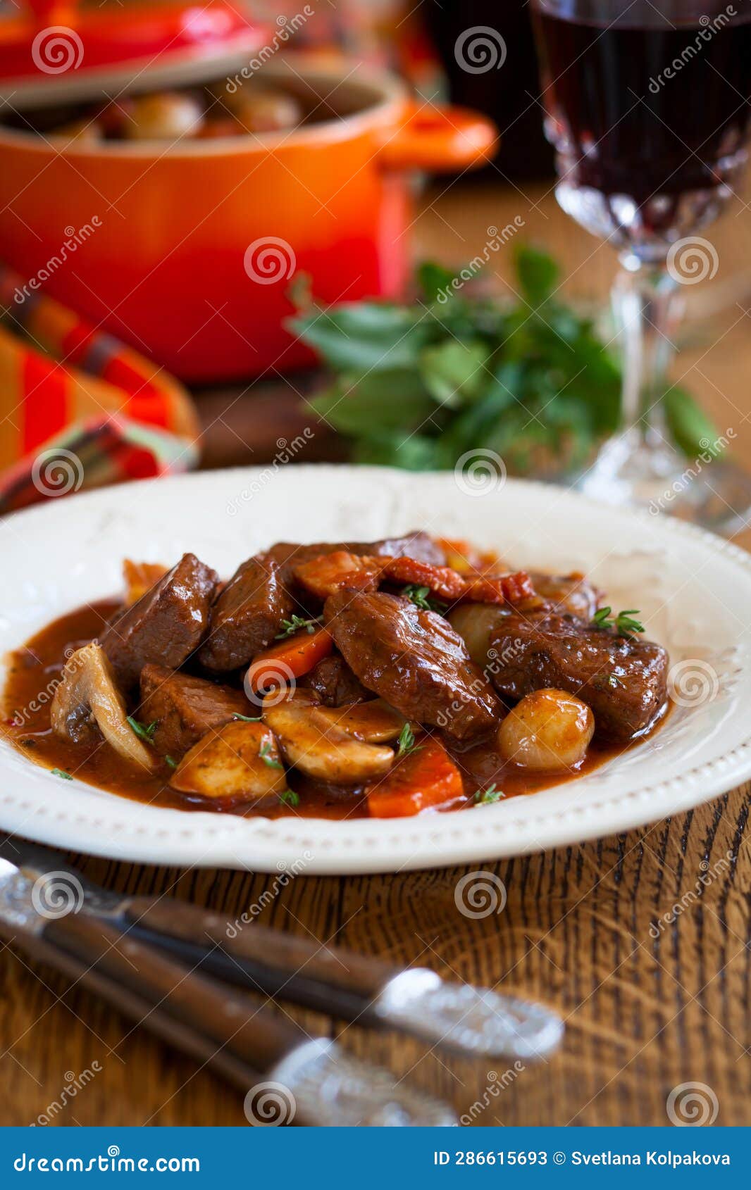 Beef Stew with Vegetables and Sauce Stock Image Image of restaurant