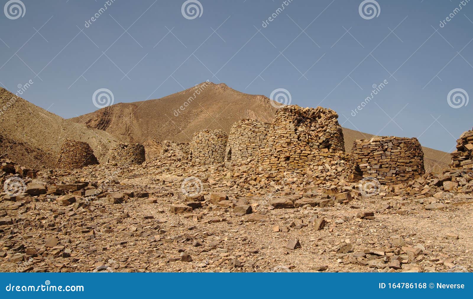 beehive tombs at al ayn in sultanate of oman