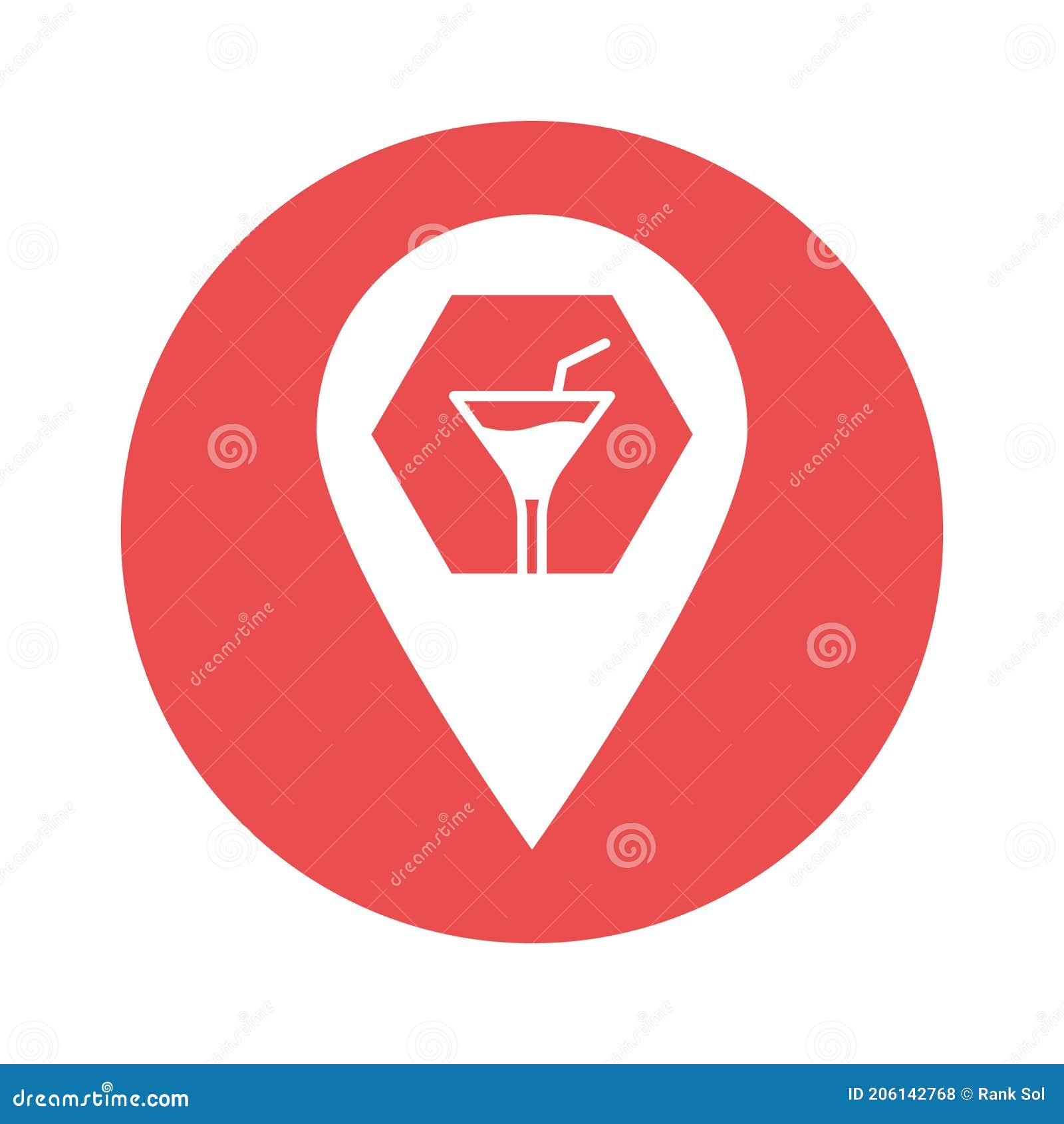 beer bar   icon which can be easily modified or edited