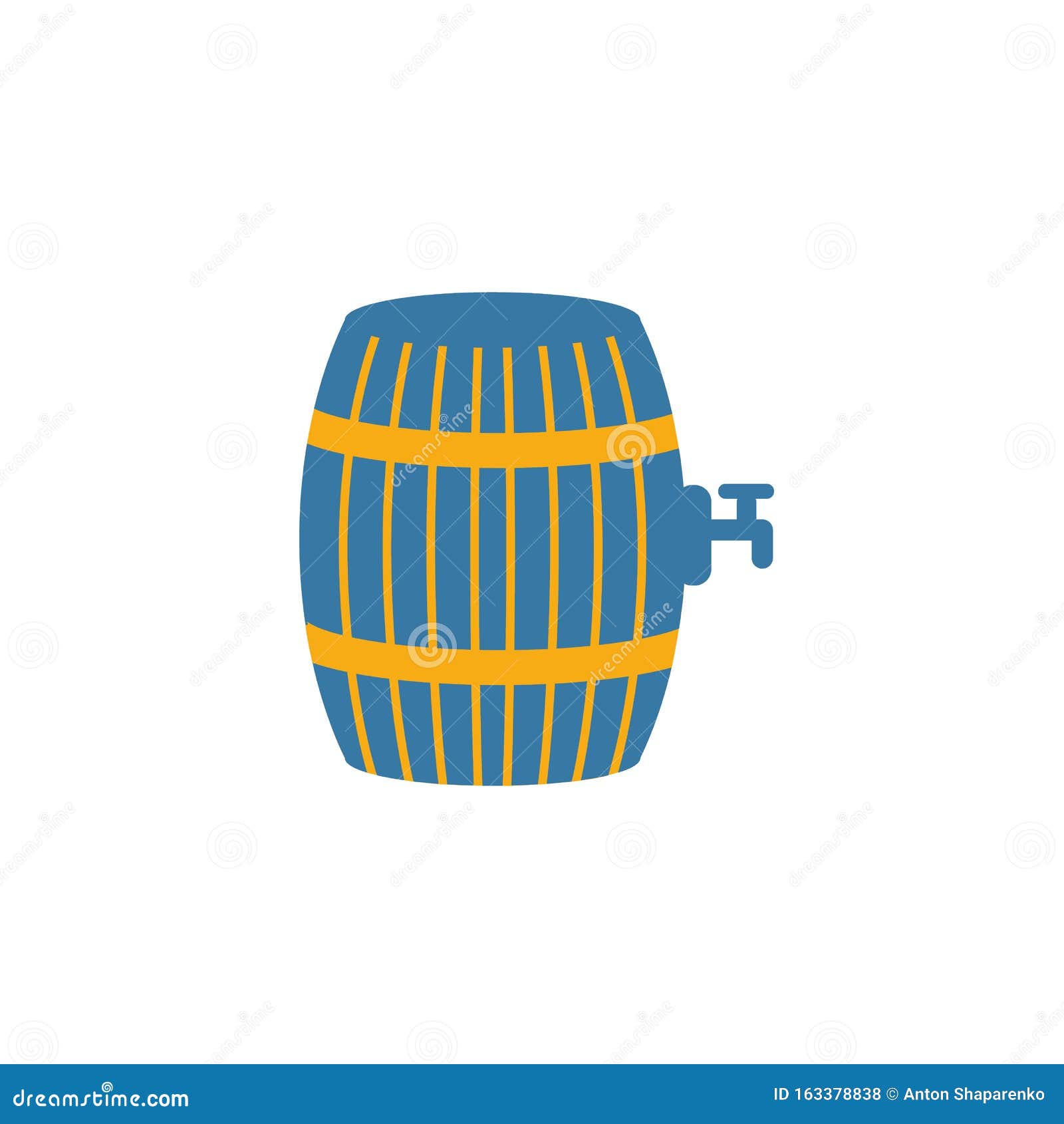 Beer Barrel Icon. Flat Creative Element from Bar and Restaurant Icons