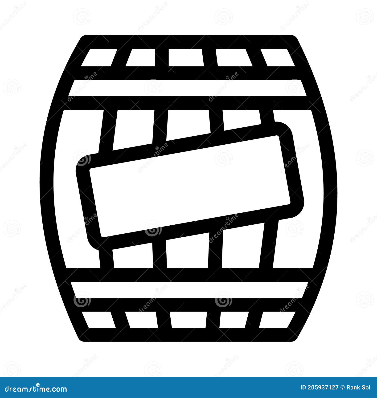 beer barrel   icon that can be easily modified or edited
