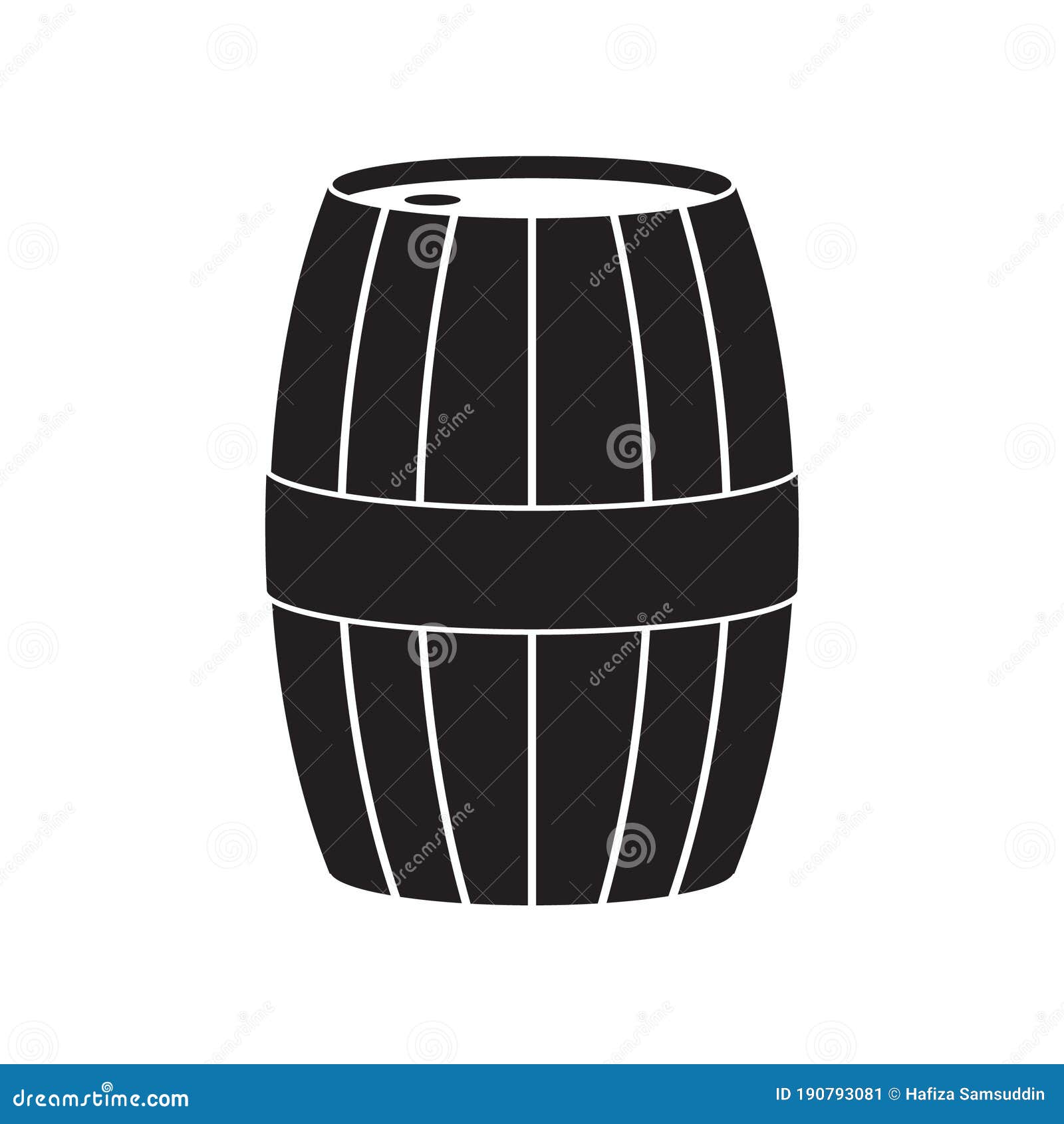 Beer Barrel. Vector Illustration Decorative Design Stock Vector