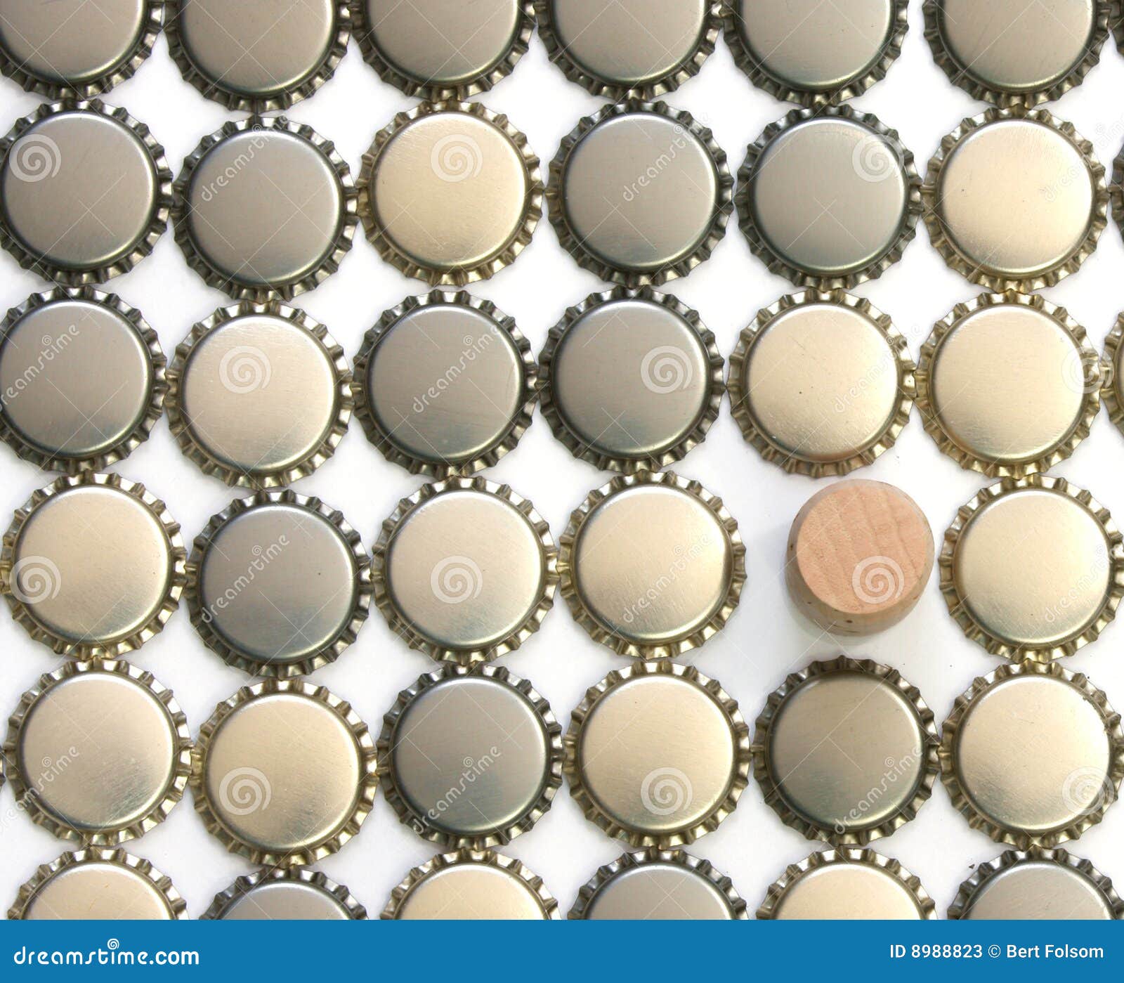 Beer Bottle Caps with Wine Cork Stock Image Image of home, essential