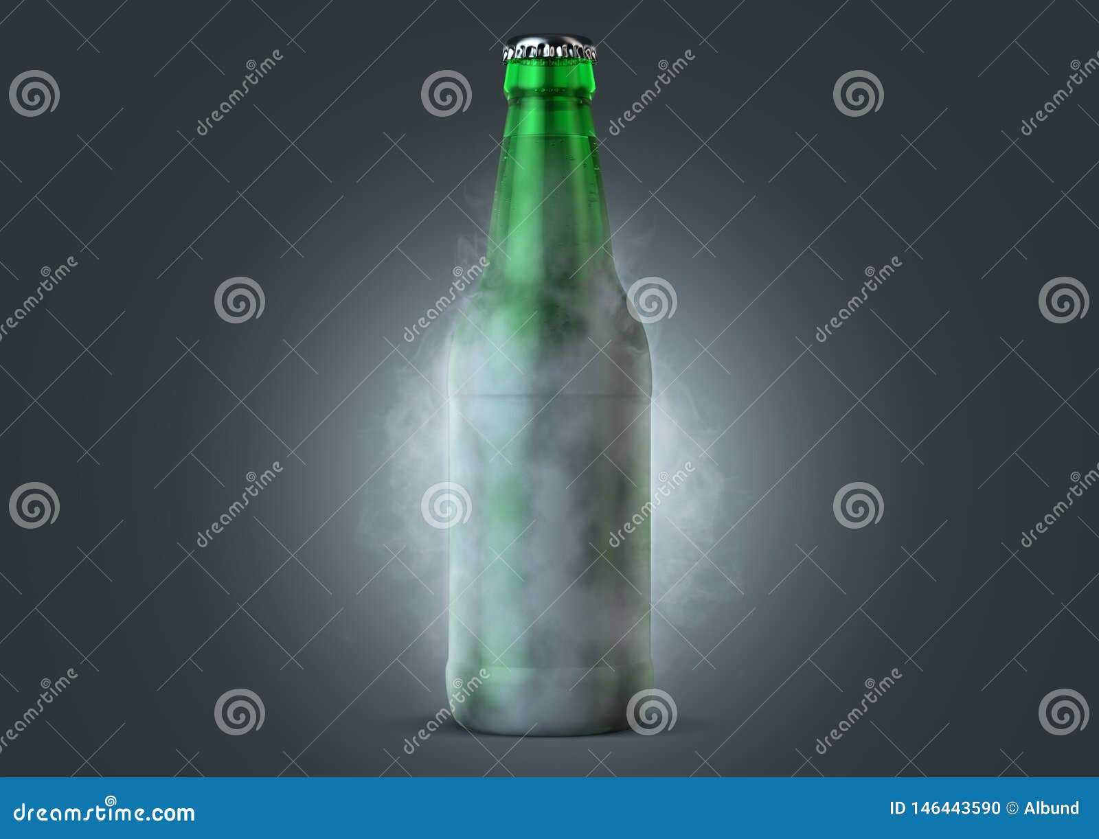Download Beer Bottle With Condensation Stock Illustration - Illustration of empty, liquor: 146443590