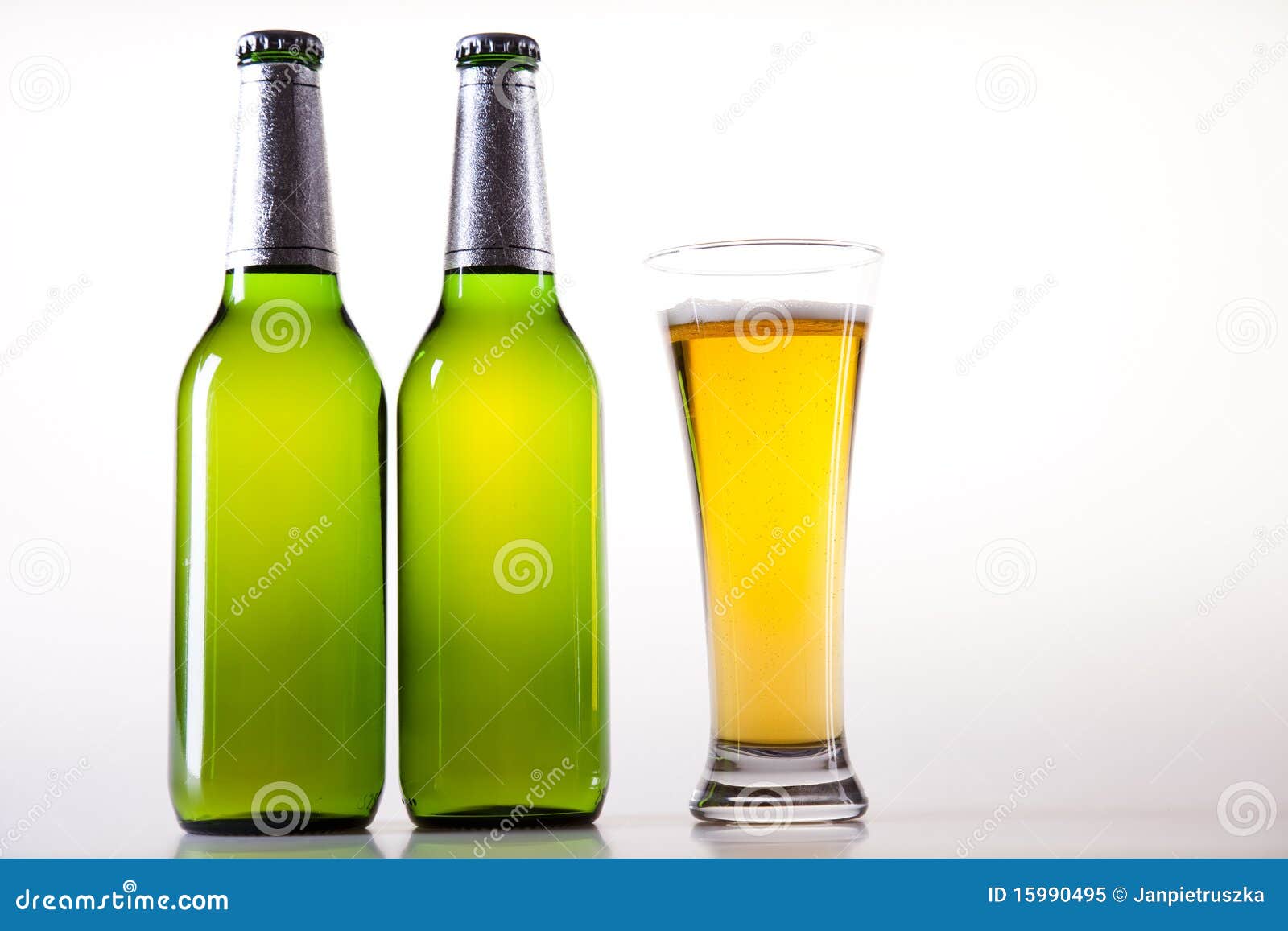 Beer bottle and glass stock image. Image of beaker, glass 15990495