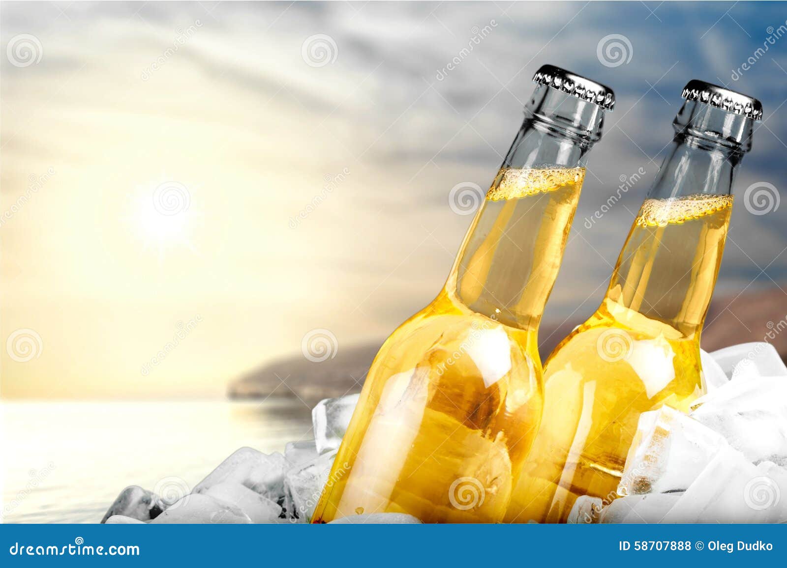 Beer stock photo. Image of isolated, condensation, cube 58707888