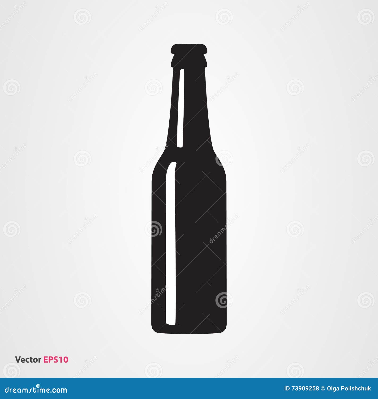 Bottle of cold beer sketch Royalty Free Vector Image