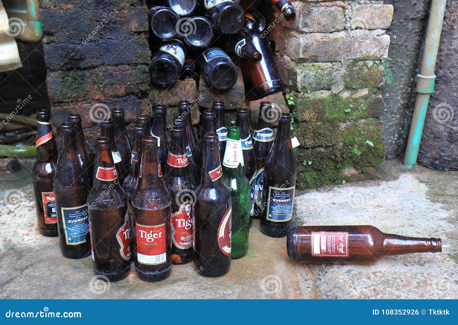 Beer Bottle Kathmandu Nepal Editorial Photo Image of recycle, asian 108352926