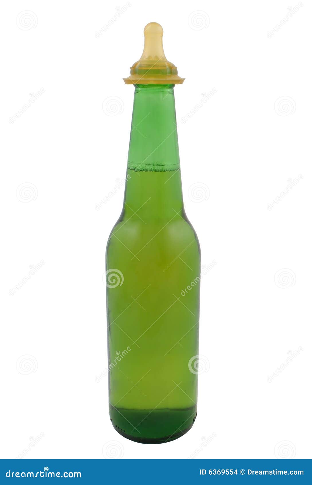 beer bottle with baby nipple