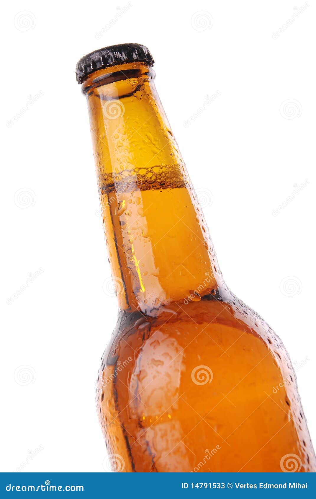 Beer Bottle with Water Drops Stock Image Image of details, pint 14791533