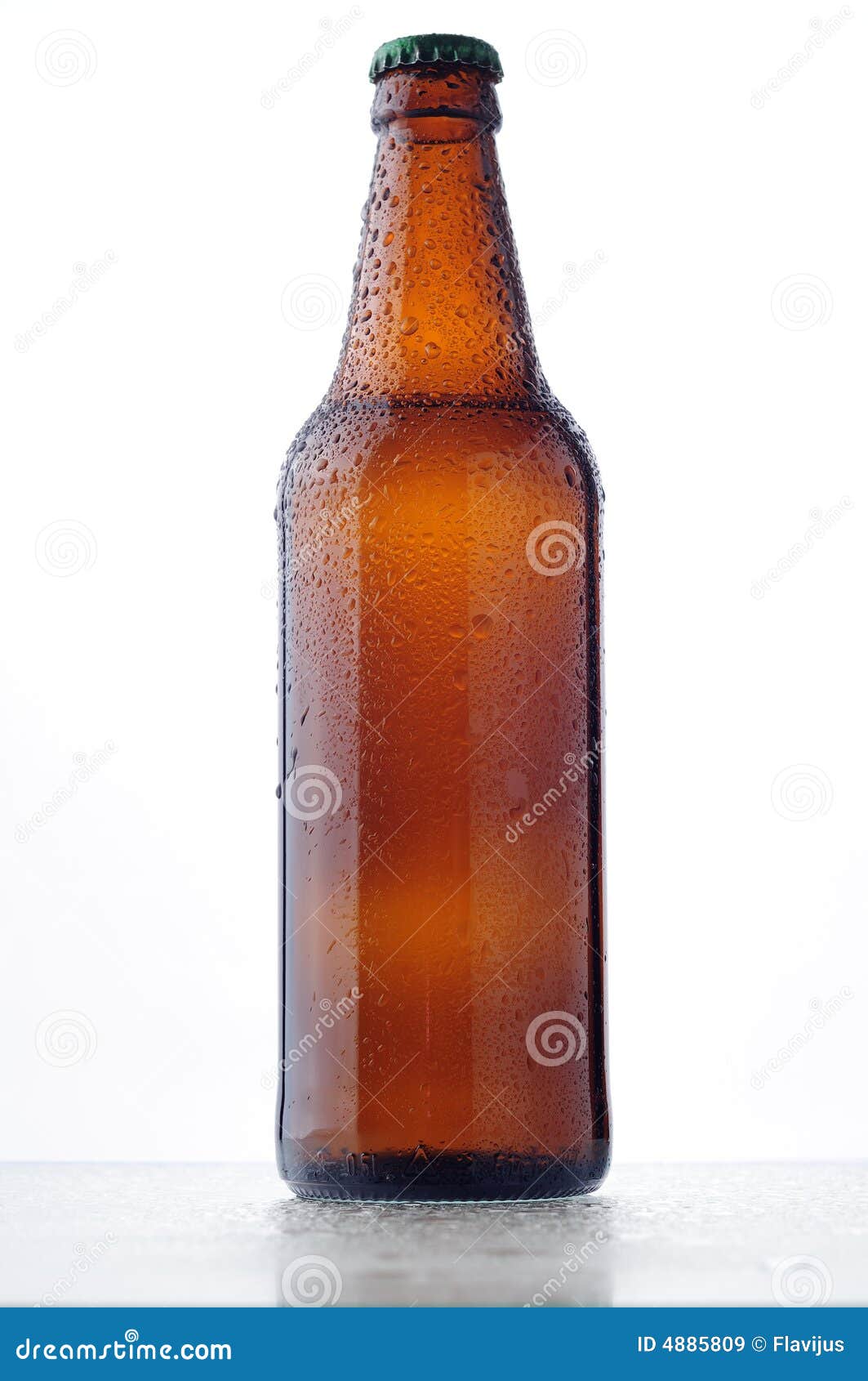 Beer Bottle with Water Drops Stock Image Image of alcohol, party 4885809