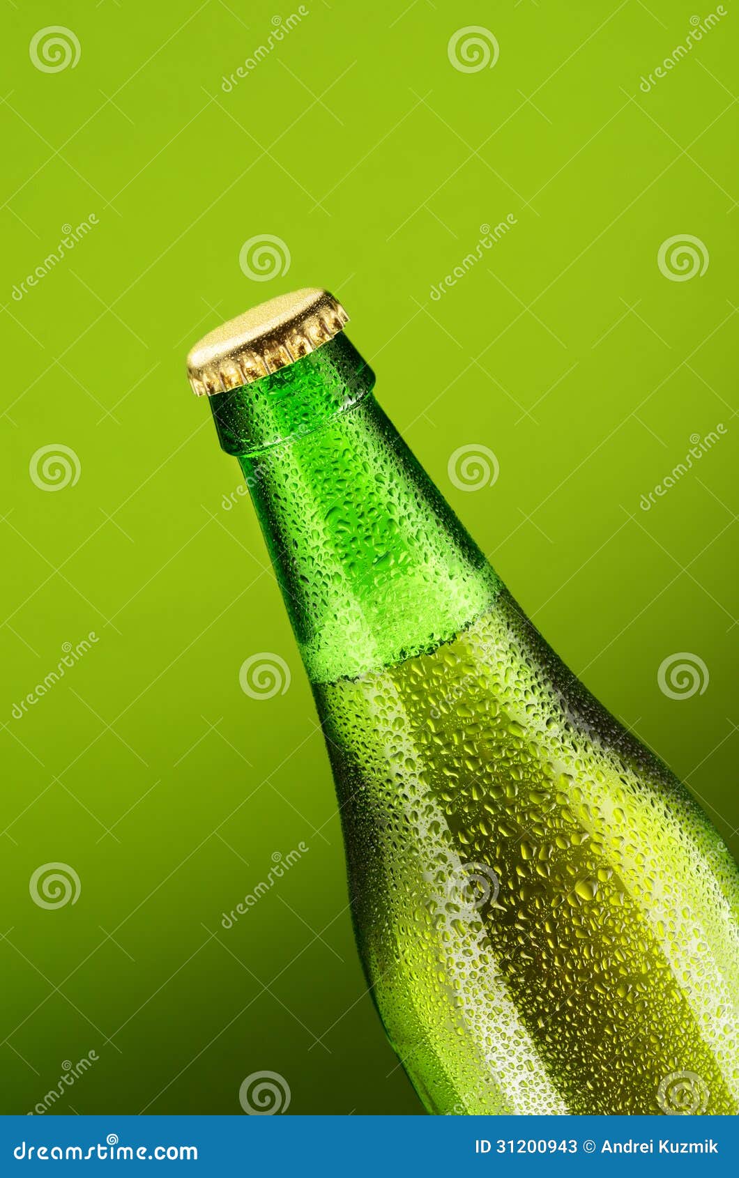 Beer bottle stock image. Image of cold, water, full, beer 31200943
