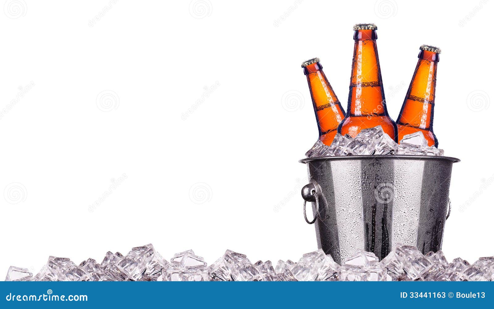 Beer Bottles In Ice Bucket Isolated Stock Photos Image: 33441163 Beer Bottles In Ice Bucket Isolated Stock Photos Image: 33441163