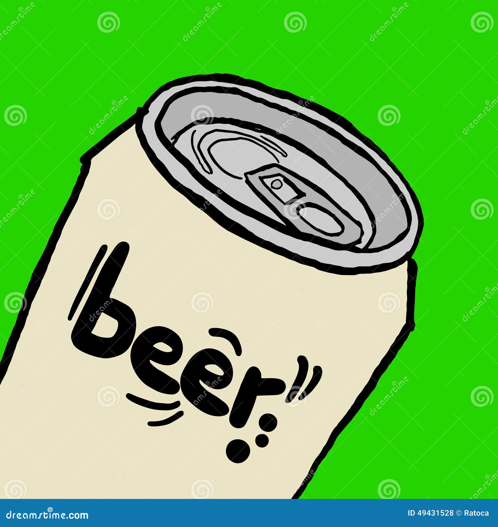 Beer can stock vector. Illustration of green, creative 49431528