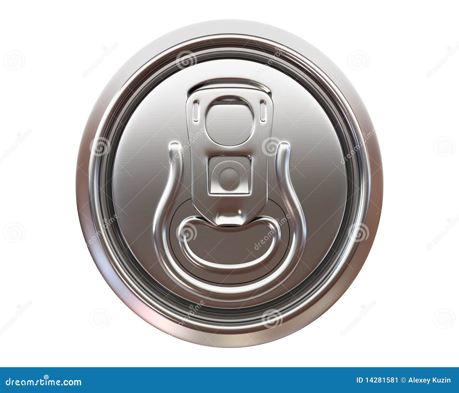 Beer Can Top View Stock Image Image 14281581