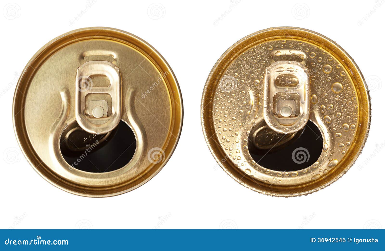 Beer can top view stock photo. Image of metallic, white 36942546