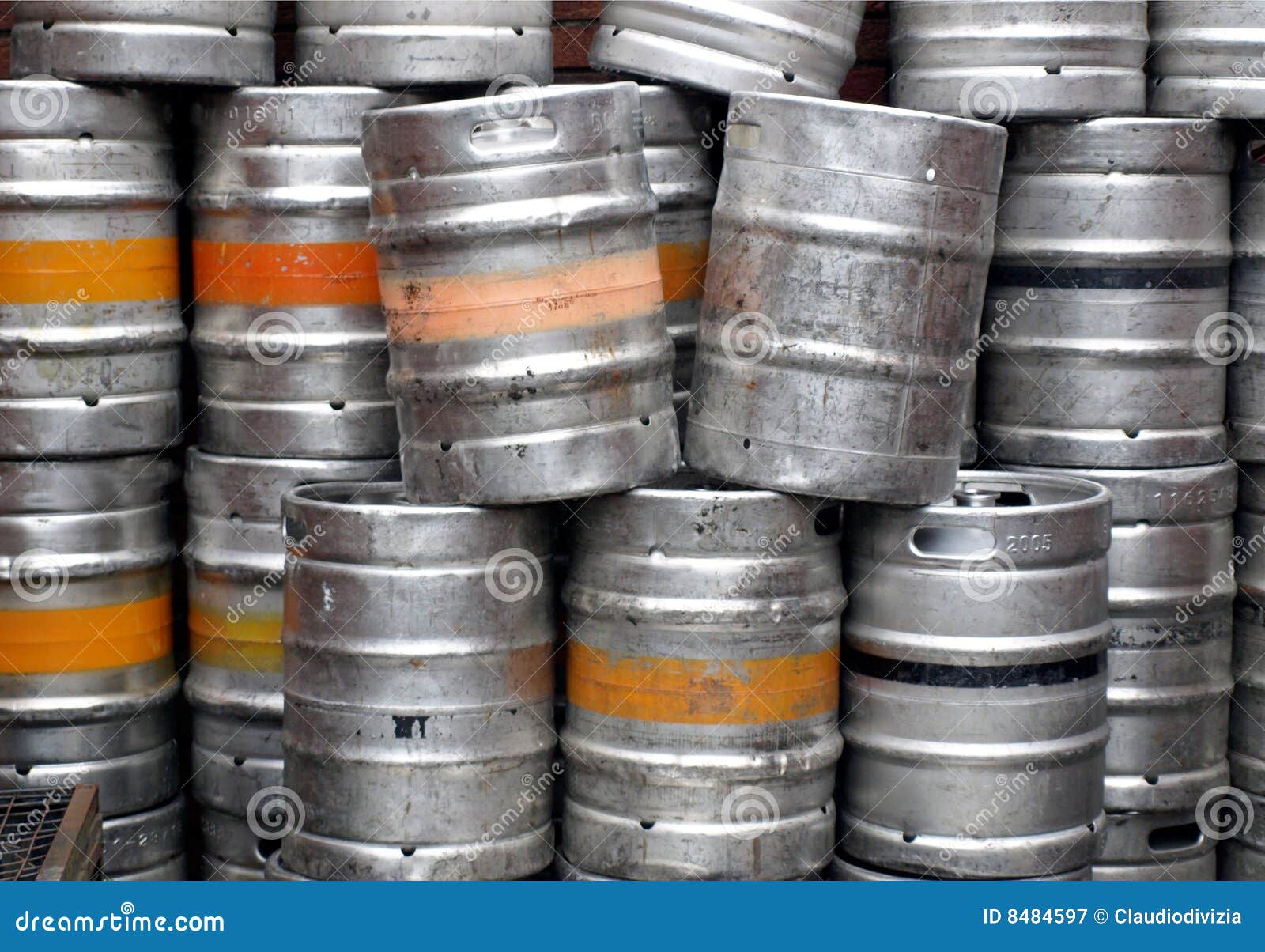 Beer casks stock image. Image of draught, range, public 8484597