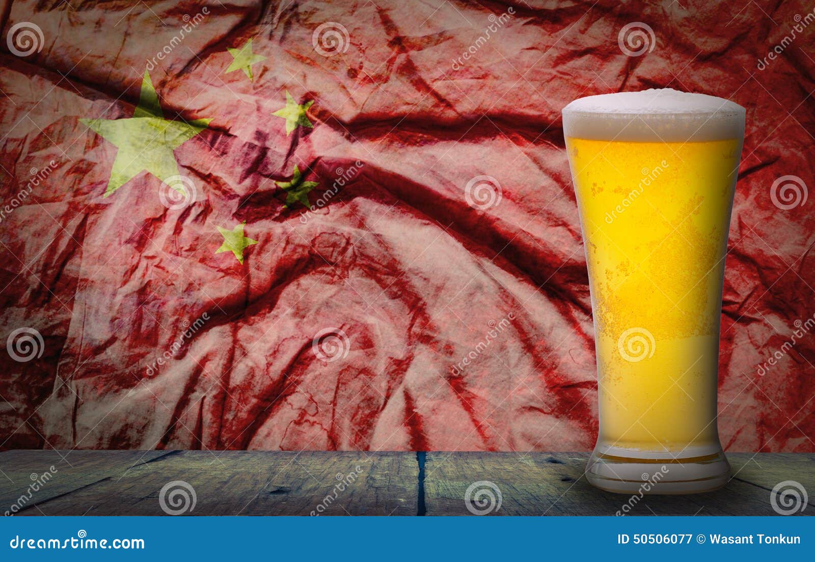 Beer China flag stock image. Image of chinese, china 50506077