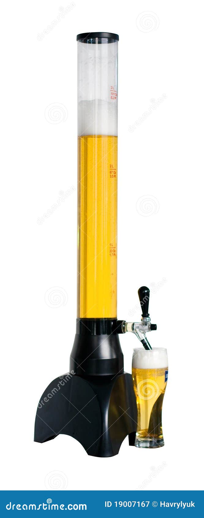 Beer dispenser and glass stock image. Image of alcohol 19007167