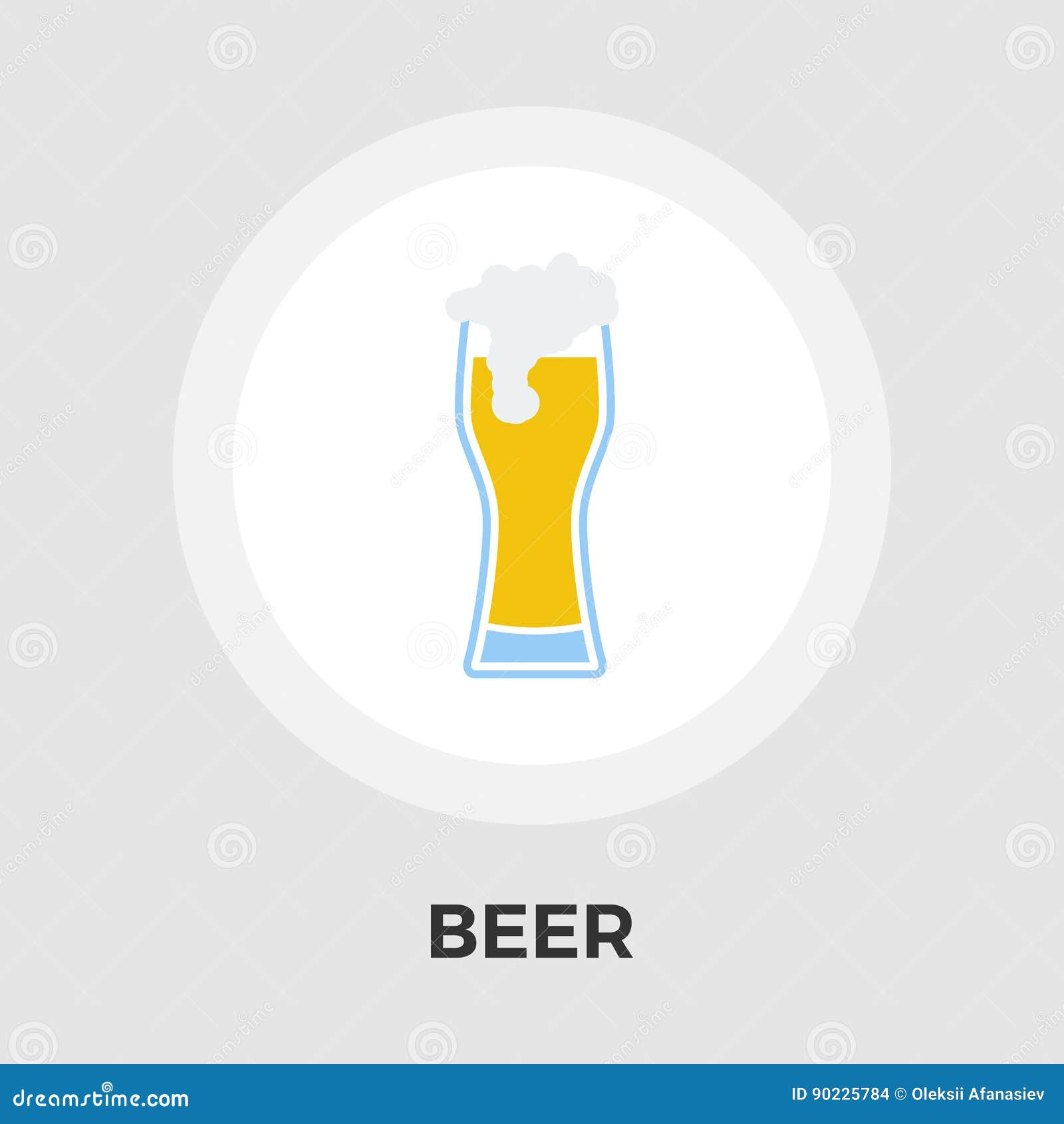 Beer flat icon stock vector. Illustration of sign, condensation - 90225784