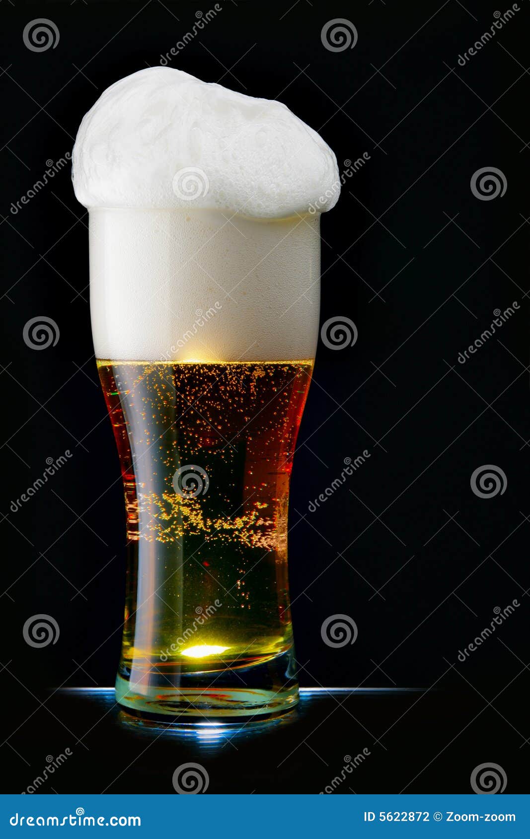 beer with froth