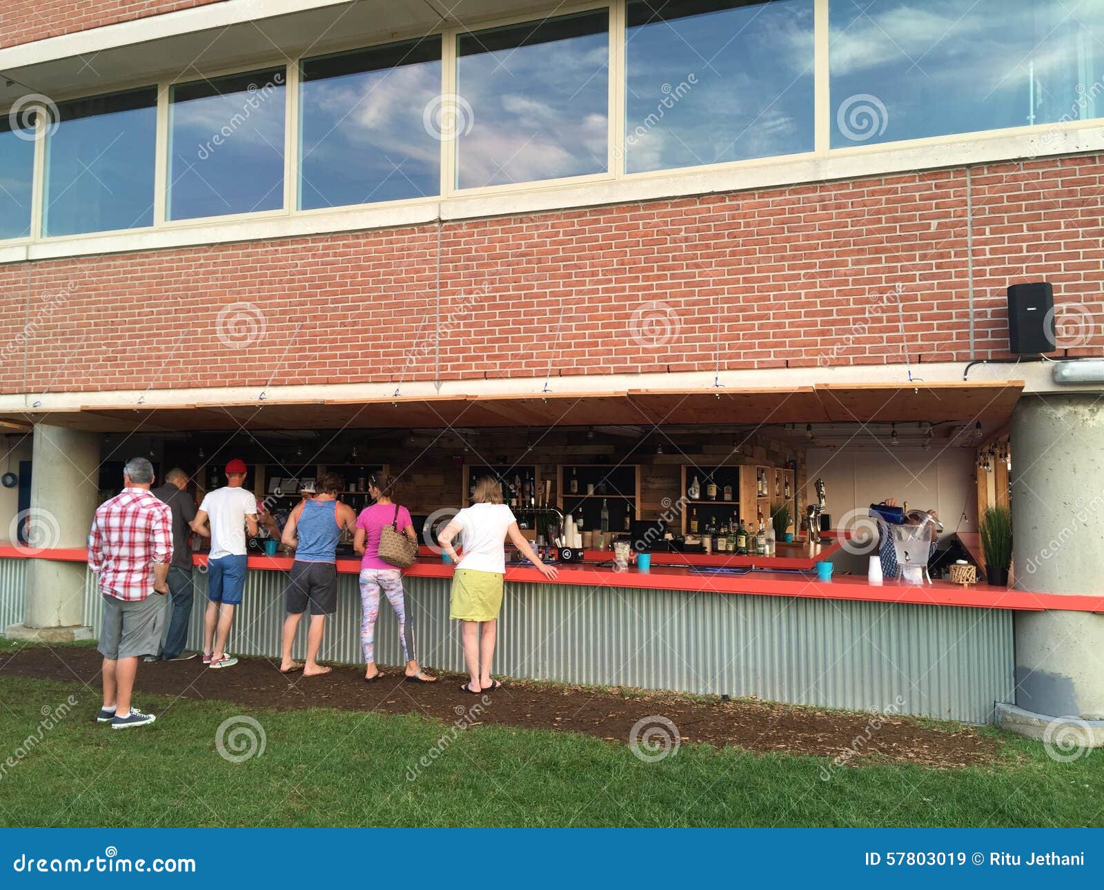 The Beer Garden In Stamford Connecticut Editorial Stock Image