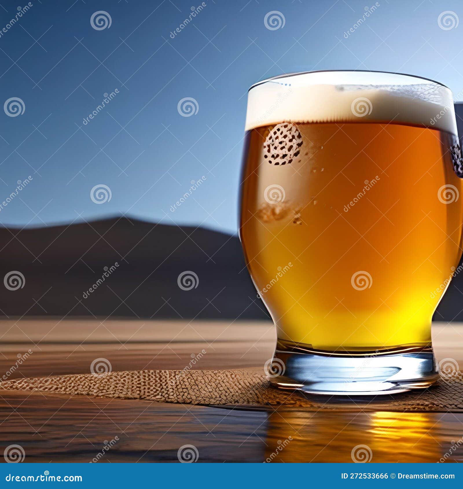 Beer in glass stock illustration. Illustration of whisky 272533666